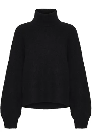 Gestuz Alphagz Rollneck Tops Knitwear Turtleneck Black