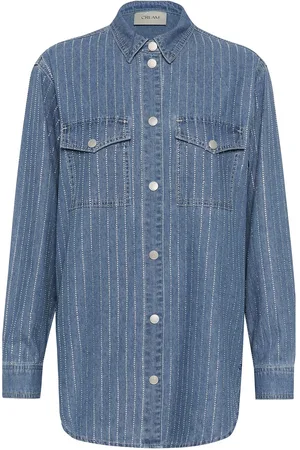 Cream Crsine Shirt Tops Shirts Long-sleeved Blue