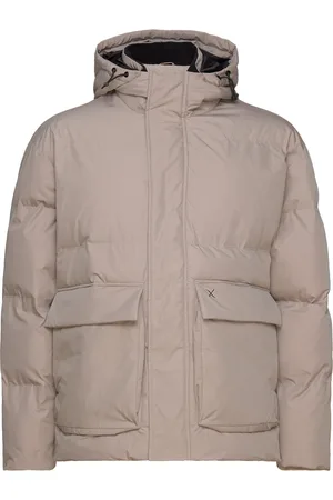 Clean Cut Baker Short Puffa Vuorillinen Takki Topattu Takki Beige
