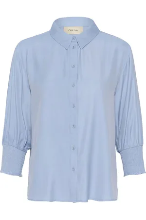 Cream Nolacr Shirt Tops Shirts Long-sleeved Blue