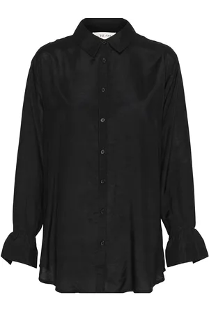 Cream Crarina Shirt Tops Shirts Long-sleeved Black