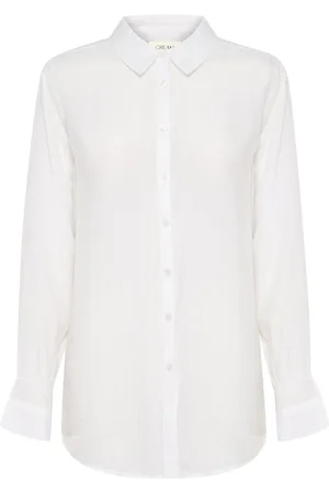 Cream Crarina Shirt Tops Shirts Long-sleeved White