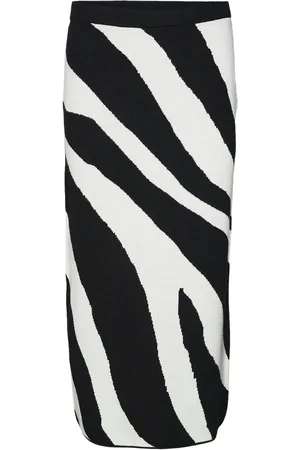 VERO MODA Vmnancy Nw 7/8 Skirt Boo Skirts Knee-length & Midi Skirts Black