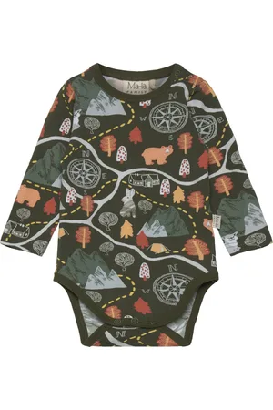 Ma-ia Family Map Body Bodies Long-sleeved Green
