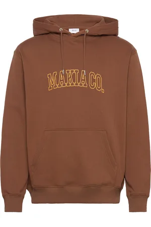 Makia Nord Hooded Sweatshirt Tops Sweat-shirts & Hoodies Hoodies Brown