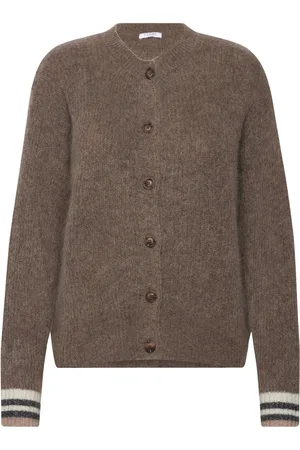 Claire Woman Cwclaire - Cardigan Tops Knitwear Cardigans Brown