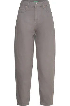 Benetton Trousers Bottoms Jeans Straight-regular Grey