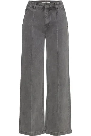 Sofie Schnoor Carisw Mid Jeans Bottoms Trousers Wide Leg Grey