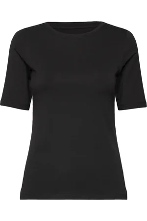 URBAN QUEST Women Bamboo S/S T-Shirt Slim Fit Toppi Black
