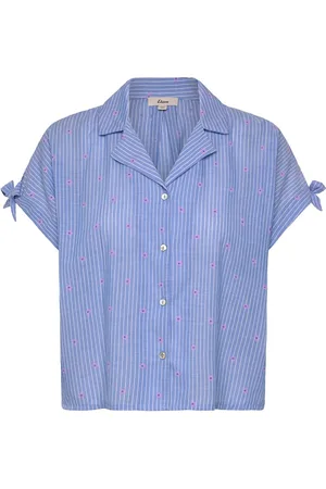Etam Begonia - Pyjama Shirt Pyjama Blue