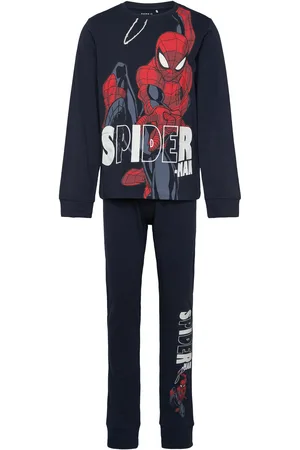 NAME IT Nmmalfred Spider Ls Nightset Noos Mar Pyjamasetti Pyjama Blue