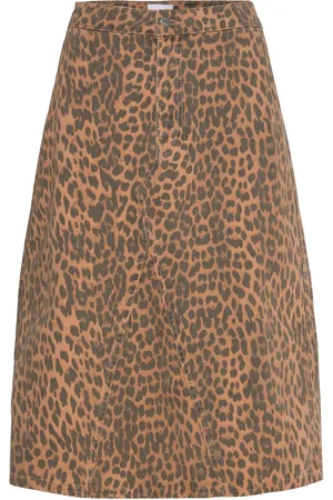 Numph Nugigi Skirt Skirts Knee-length & Midi Skirts Brown
