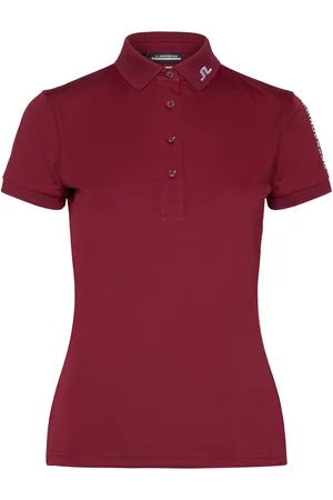 J Lindeberg Tour Tech Polo Sport Women Sport Clothing Sports Tops & T-shirts Sport Polos Red