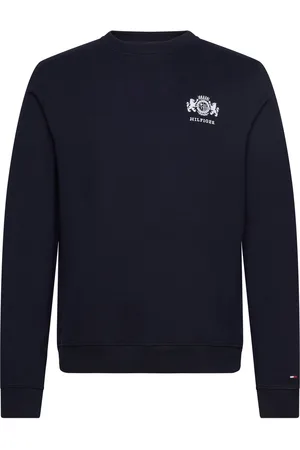 Tommy Hilfiger Small Crest Emrbo Sweatshirt Tops Sweat-shirts & Hoodies Sweat-shirts Navy