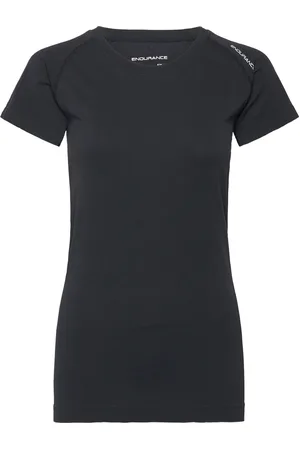 Endurance Halen W Seamless S/S Tee Tops T-shirts & Tops Short-sleeved Black