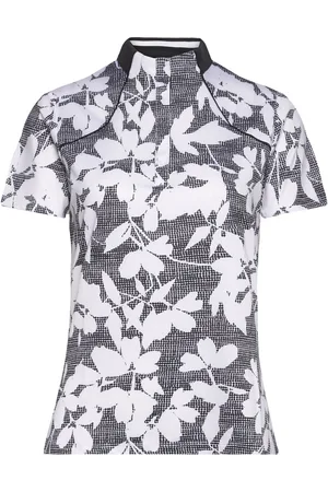 Callaway Textured Abstract Floral Polo Sport Women Sport Clothing Sports Tops & T-shirts Sport Polos Grey