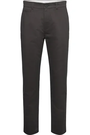 Knowledge Cotton Apparal Chuck Regular Chino Twill Pants - G Bottoms Trousers Chinos Black