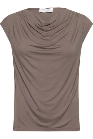 Rosemunde Rwbiarritz Ss Waterfall T-Shirt Tops T-shirts & Tops Sleeveless Brown
