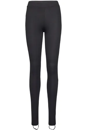 MANGO Anita Bottoms Trousers Leather Leggings-Housut Black