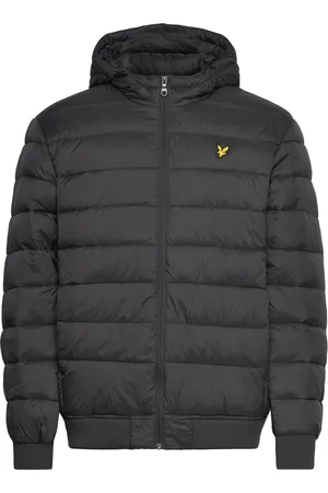 Lyle & Scott Wadded Jacket Vuorillinen Takki Topattu Takki Black
