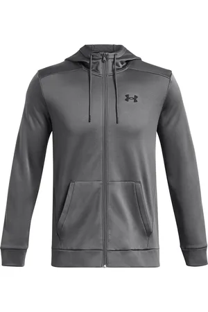 Under Armour Ua Armour Fleece Fz Hoodie Sport Sweat-shirts & Hoodies Hoodies Grey