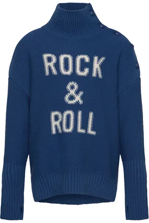 Zadig & Voltaire Polo Neck Sweater Or Jumper Tops Knitwear Pullovers Blue