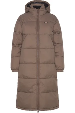 Dickies Alatna Long Topattu Pitkä Takki Brown