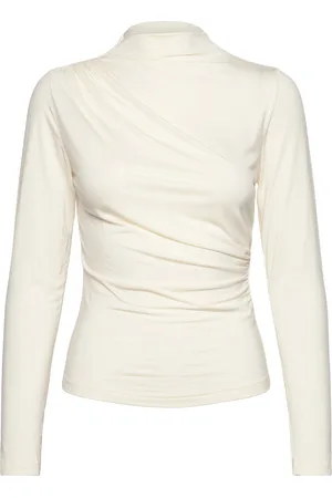 Rosemunde Long Sleeve Turtle Neck T-Shirt Tops T-shirts & Tops Long-sleeved White