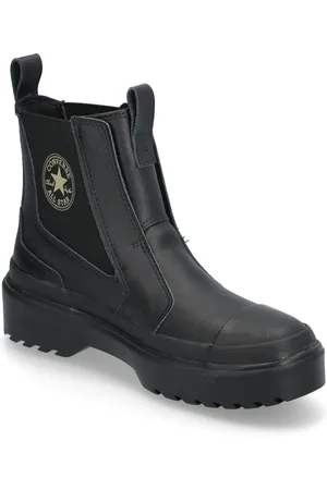 Converse Ctas Chelsea Lugged Hi Black/Black/Black Bootsit Nauhalliset Saapikkaat Black
