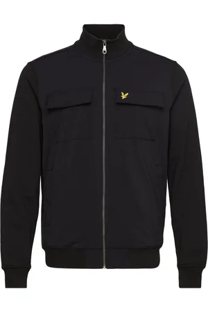 Lyle & Scott Hybrid Zip Track Jacket Ohut Takki Black