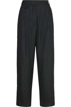 Munthe Edie Bottoms Trousers Straight Leg Black