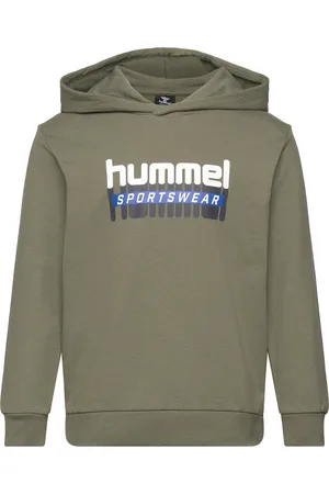 Hummel Hmltukas Hoodie Tops Sweat-shirts & Hoodies Hoodies Green