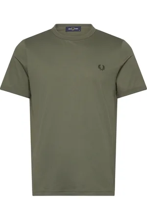 Fred Perry Ringer T-Shirt Tops T-shirts Short-sleeved Green