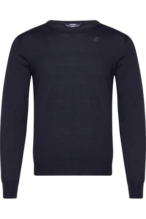 K-Way Sebastien Merino Tops Knitwear Round Necks Navy