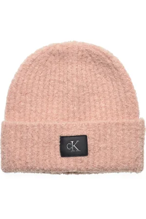 Calvin Klein Hardware Beanie Accessories Headwear Beanies Pink