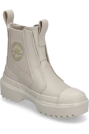 Converse Ctas Chelsea Lugged Hi Papyrus/Papyrus Bootsit Nauhalliset Saapikkaat Beige