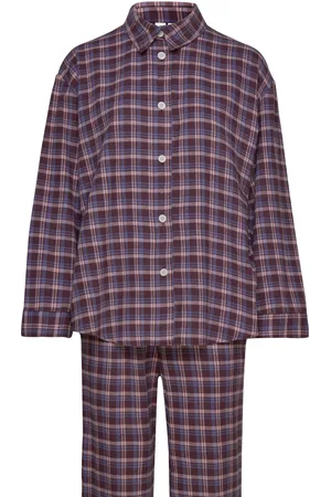 Beck Söndergaard Flannel Pyjamas Set Pyjama Burgundy