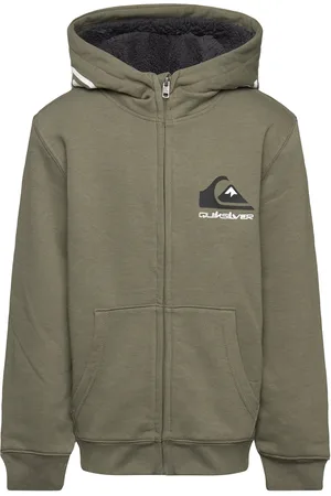 Quiksilver Best Wave Sherpa Youth Outerwear Fleece Outerwear Fleece Jackets Green
