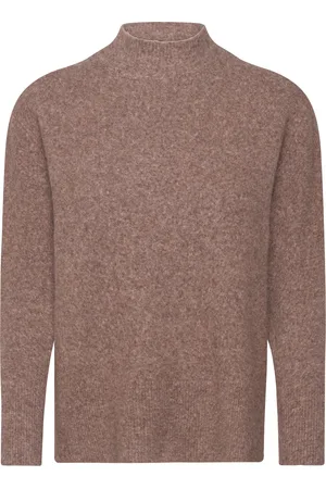 Pulz jeans Pzastra Turtleneck Pullover Tops Knitwear Turtleneck Brown