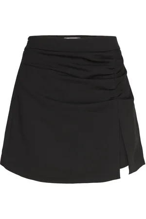 Suncoo Flocy Skirts Short Skirts Black