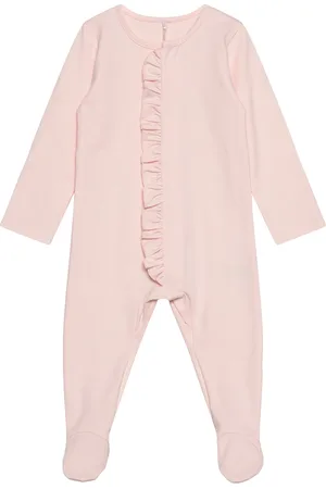 Gugguu Baby Frilla Full Bodysuit Pitkähihainen Body Pink