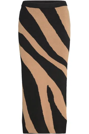 VERO MODA Vmnancy Nw 7/8 Skirt Boo Skirts Knee-length & Midi Skirts Brown