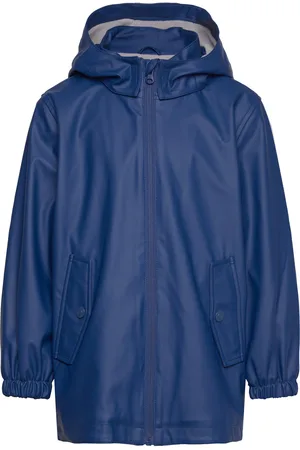 Benetton Jacket Outerwear Rainwear Jackets Blue