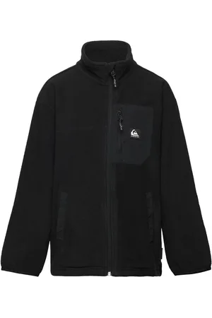 Quiksilver Ice Fields Fz Youth Outerwear Fleece Outerwear Fleece Jackets Black
