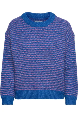 Lollys Laundry Terryll Knit Jumper Ls Tops Knitwear Jumpers Blue