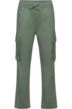 Benetton Trousers Bottoms Cargo Pants Green