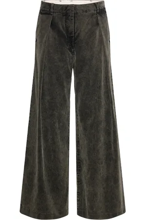 DAY Birger et Mikkelsen Ricardo - Contemporary Corduroy Bottoms Trousers Wide Leg Black