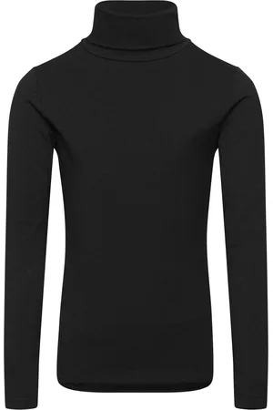 Benetton T-Shirt L/S Tops T-shirts Long-sleeved T-shirts Black
