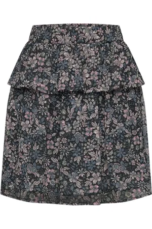 Creamie Skirt Flower Dobby Dresses & Skirts Skirts Short Skirts Navy