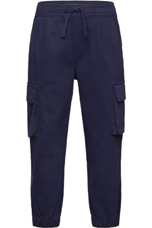 Benetton Trousers Bottoms Cargo Pants Navy